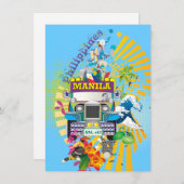 Liebe Manila, Philippinen lädt ein Einladung (Vorne/Hinten)