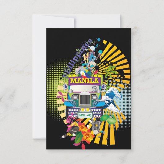 Liebe Manila, Philippinen lädt ein Einladung (Vorderseite)