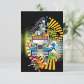 Liebe Manila, Philippinen lädt ein Einladung (Stehend Vorderseite)