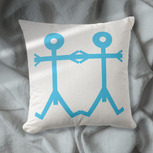 Liebe Männer Icon Art Kissen