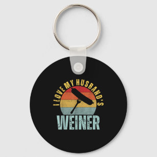 Liebe Manns Wiener lustiger Humor BBQ Neuheit Schlüsselanhänger