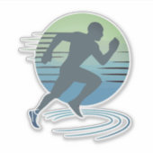 Liebe-Marathon-Wettkampfveranstaltung Aufkleber (Vorderseite)