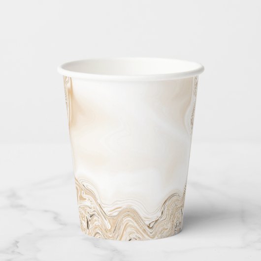 Liebe Marbel Caramel Swirl Scripting Ephesians 4:2 Pappbecher (Rückseite)