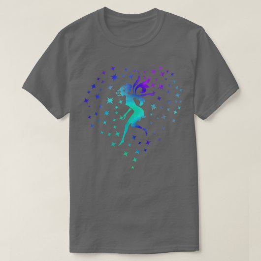 Liebe Märchenrost Märchen Vintage Fee Fisch T-Shirt (Design vorne)