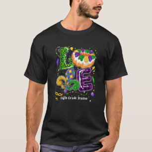 Liebe Mardi Gras Fünfte Grade Party Festival T-Shirt