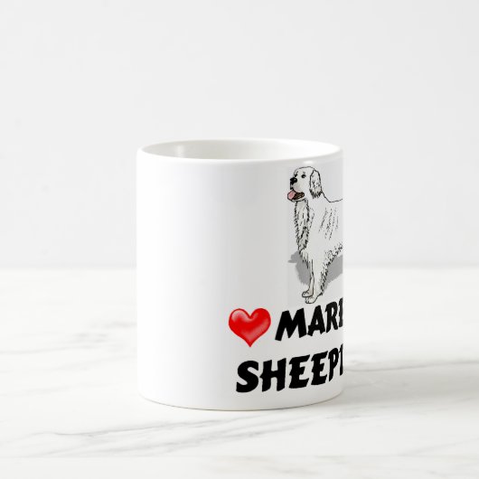 Liebe Maremma Schäferhund-Tasse Kaffeetasse (Mittel)