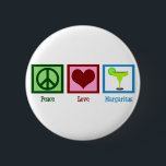 Liebe Margaritas Button<br><div class="desc">Ich hebe Yummy margaritas. Ein niedlicher Margarita-Liebesknopf, der an Bar-Gönner weitergeht. Lassen Sie sich mit Ihrem Restaurantnamen verwöhnen und gehen Sie an Ihre Kunden weiter.</div>
