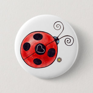 Liebe-Marienkäfer Button