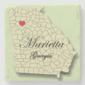 Liebe Marietta Georgia Untersetzer (Vorderseite)