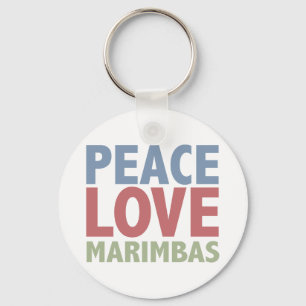 Liebe Marimbas Schlüsselanhänger