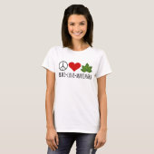 Liebe Marinara Basil Blätter Cluster T-Shirt (Vorne ganz)