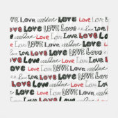 Liebe Marker Textur Nahtloser Hintergrund Fleecedecke (Vorderseite (Horizontal))