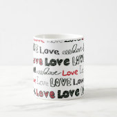 Liebe Marker Textur Nahtloser Hintergrund Kaffeetasse (Mittel)