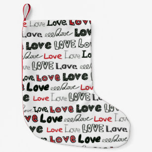 Liebe Marker Textur Nahtloser Hintergrund Kleiner Weihnachtsstrumpf