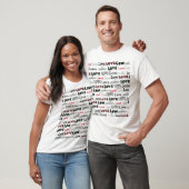 Liebe Marker Textur Nahtloser Hintergrund T-Shirt (Unisex)