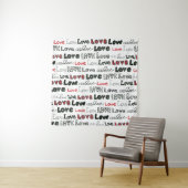 Liebe Marker Textur Nahtloser Hintergrund Wandteppich (Beispiel)