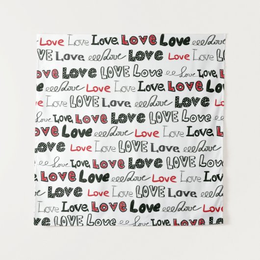 Liebe Marker Textur Nahtloser Hintergrund Wandteppich (Vorderseite)