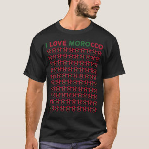 Liebe Marokko Fußball Balls Kinder Kleinkind Moroc T-Shirt