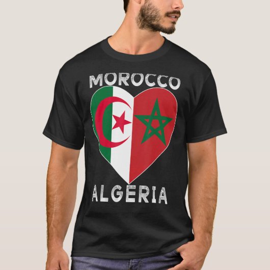 Liebe Marokko Liebe Marokko Algerien T-Shirt (Vorderseite)