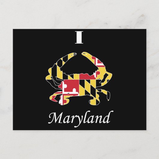 Liebe Maryland Crab Postkarte (Vorderseite)