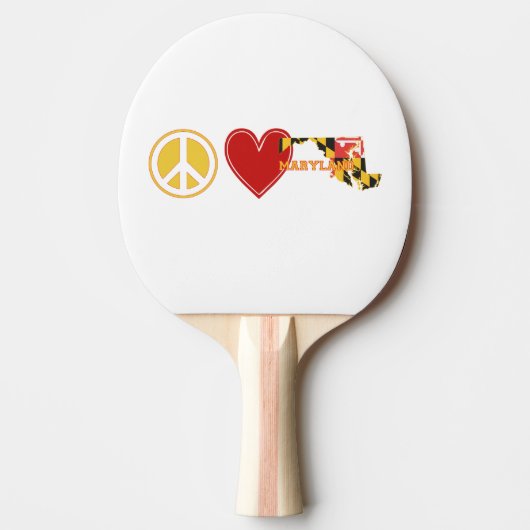 Liebe Maryland Tischtennis Schläger (Vorderseite)
