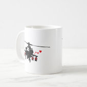 Liebe-Maschinen-Angriffs-Chopper Kaffeetasse (Vorderseite Links)