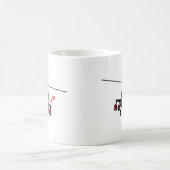 Liebe-Maschinen-Angriffs-Chopper Kaffeetasse (Mittel)