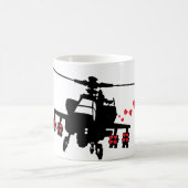 Liebe-Maschinen-Angriffs-Chopper Kaffeetasse (Mittel)