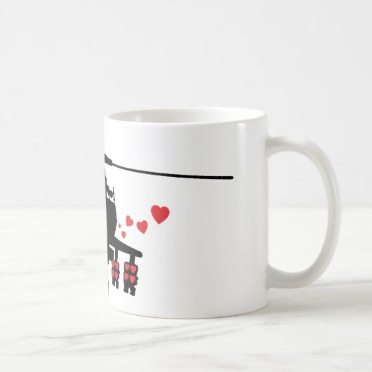 Liebe-Maschinen-Angriffs-Chopper Kaffeetasse (Rechts)