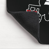 Liebe-Maschinen-Angriffs-Chopper Mousepad (Ecke)