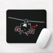 Liebe-Maschinen-Angriffs-Chopper Mousepad (Mit Mouse)