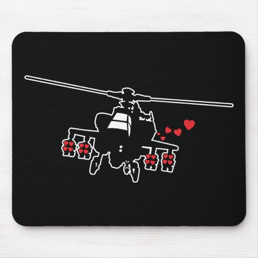 Liebe-Maschinen-Angriffs-Chopper Mousepad (Vorne)