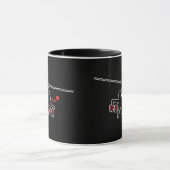 Liebe-Maschinen-Angriffs-Chopper Tasse (Zentrum)