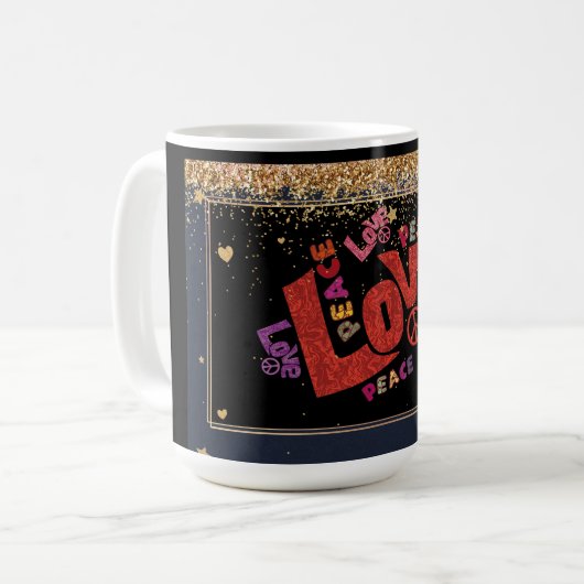 Liebe-Mashup Kaffeetasse (Vorderseite Links)