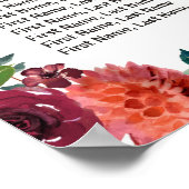 Liebe Mason Jar 6 Tische Hochzeitskarte Poster (Ecke)