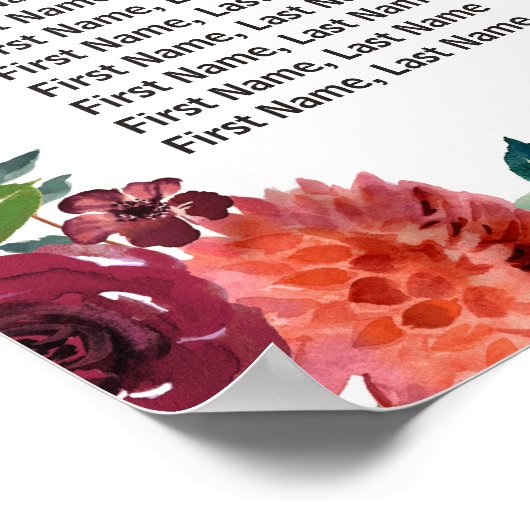 Liebe Mason Jar 6 Tische Hochzeitskarte Poster (Ecke)