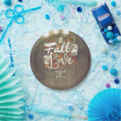 Liebe Mason Jar Lights Rustikale Hochzeit Pappteller (Party)