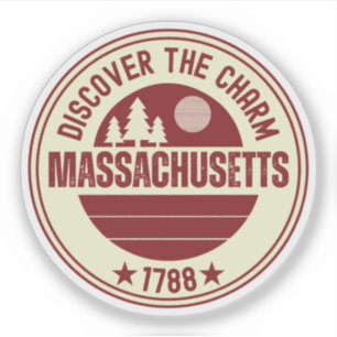 Liebe Massachusetts - Niedliches MA Staat Geschenk Aufkleber