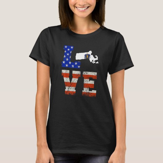 Liebe Massachusetts T-Shirt (Vorderseite)