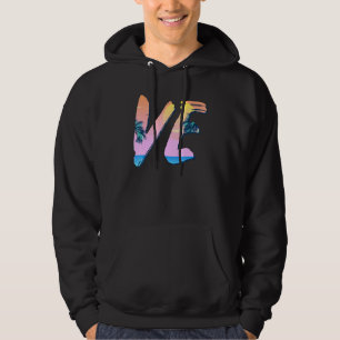 Liebe Matching Couple Palm Tree Valentinstag Anni Hoodie