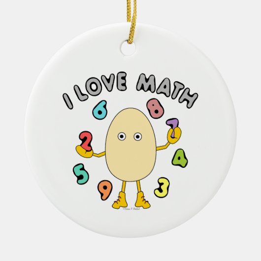 Liebe Math Keramik Ornament (Vorne)