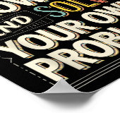 Liebe Mathe aufwachsen lösen Ihre eigenen Probleme Poster (Ecke)