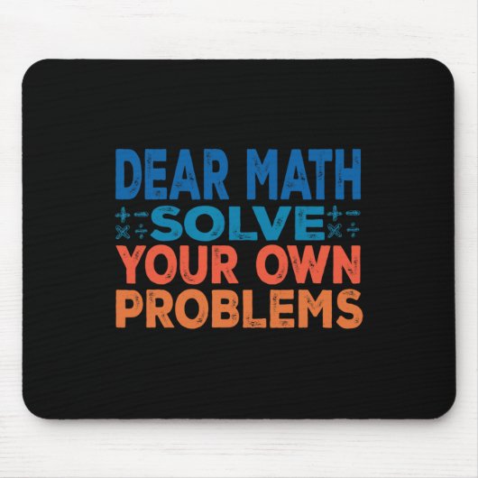 Liebe Mathe lösen Ihre eigenen Probleme Funny Math Mousepad (Vorne)
