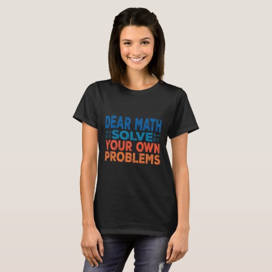 Liebe Mathe lösen Ihre eigenen Probleme Funny Math T-Shirt (Vorne ganz)