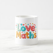 Liebe Mathe - lustige Typografie Verwandlungstasse (Mittel)