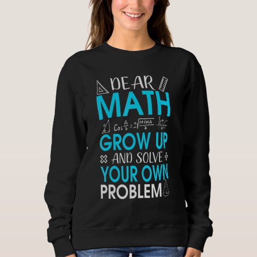 Liebe Mathe-Mathe-Zitat-Spruch für Lehrer oder Sch Sweatshirt (Vorderseite)