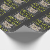 Liebe Mathe und Katzen Mathematischer Nerd Geschenkpapier (Ecke)