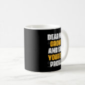 Liebe Mathe wächst auf und löst Ihr eigenes Proble Kaffeetasse (VorderseiteRechts)