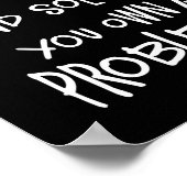 Liebe Mathe wächst auf und löst Ihr eigenes Proble Poster (Ecke)