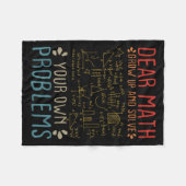 Liebe Mathe wächst auf und löst Ihre eigenen Probl Fleecedecke (Vorderseite (Horizontal))